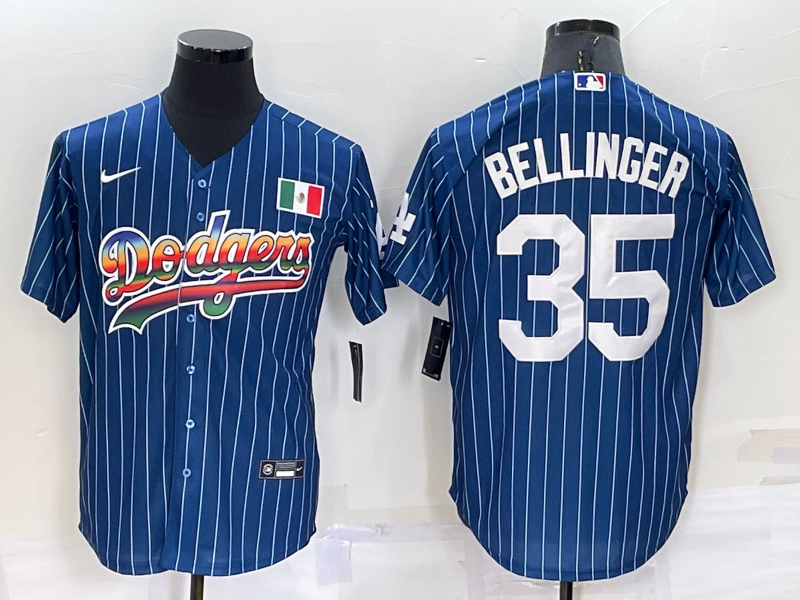 Men's Los Angeles Dodgers Cody Bellinger #35 Blue Authentic Jersey